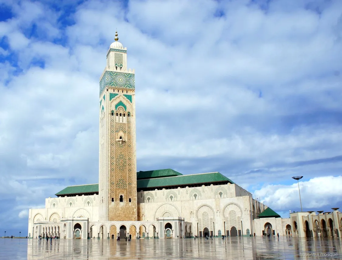 Hassan II Mosque courtyard esplanade